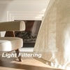 image:imageDriftAway Natural Linen Curtains 84 Inches Long 3 Pound Thick Semi Sheer 2 Panels Farmhouse Real Flax 3 Inch Rod Pocket Back Tab Boho Rustic Light Filtering Window Drapes for Bedroom Privacy AssuredLight Linen