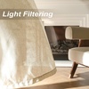 image:imageDriftAway Natural Linen Curtains 84 Inches Long 3 Pound Thick Semi Sheer 2 Panels Farmhouse Real Flax 3 Inch Rod Pocket Back Tab Boho Rustic Light Filtering Window Drapes for Bedroom Privacy AssuredLight Linen