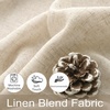 image:imageDriftAway Natural Linen Curtains 84 Inches Long 3 Pound Thick Semi Sheer 2 Panels Farmhouse Real Flax 3 Inch Rod Pocket Back Tab Boho Rustic Light Filtering Window Drapes for Bedroom Privacy AssuredLight Linen