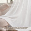 image:imageDriftAway Natural Linen Curtains 84 Inches Long 3 Pound Thick Semi Sheer 2 Panels Farmhouse Real Flax 3 Inch Rod Pocket Back Tab Boho Rustic Light Filtering Window Drapes for Bedroom Privacy AssuredWhite