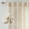 image:imageDriftAway Natural Linen Curtains 84 Inches Long 3 Pound Thick Semi Sheer 2 Panels Farmhouse Real Flax 3 Inch Rod Pocket Back Tab Boho Rustic Light Filtering Window Drapes for Bedroom Privacy AssuredLight Linen