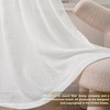 image:imageDriftAway Natural Linen Curtains 84 Inches Long 3 Pound Thick Semi Sheer 2 Panels Farmhouse Real Flax 3 Inch Rod Pocket Back Tab Boho Rustic Light Filtering Window Drapes for Bedroom Privacy AssuredWhite