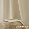 image:imageDriftAway Natural Linen Curtains 84 Inches Long 3 Pound Thick Semi Sheer 2 Panels Farmhouse Real Flax 3 Inch Rod Pocket Back Tab Boho Rustic Light Filtering Window Drapes for Bedroom Privacy AssuredBeige
