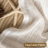 image:imageDriftAway Natural Linen Curtains 84 Inches Long 3 Pound Thick Semi Sheer 2 Panels Farmhouse Real Flax 3 Inch Rod Pocket Back Tab Boho Rustic Light Filtering Window Drapes for Bedroom Privacy AssuredWhite