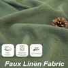 image:imageDriftAway Natural Linen Curtains 84 Inches Long 3 Pound Thick Semi Sheer 2 Panels Farmhouse Real Flax 3 Inch Rod Pocket Back Tab Boho Rustic Light Filtering Window Drapes for Bedroom Privacy AssuredOlive Green