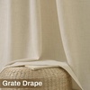 image:imageDriftAway Natural Linen Curtains 84 Inches Long 3 Pound Thick Semi Sheer 2 Panels Farmhouse Real Flax 3 Inch Rod Pocket Back Tab Boho Rustic Light Filtering Window Drapes for Bedroom Privacy AssuredBeige