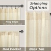 image:imageDriftAway Natural Linen Curtains 84 Inches Long 3 Pound Thick Semi Sheer 2 Panels Farmhouse Real Flax 3 Inch Rod Pocket Back Tab Boho Rustic Light Filtering Window Drapes for Bedroom Privacy AssuredBeige