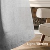 image:imageDriftAway Natural Linen Curtains 84 Inches Long 3 Pound Thick Semi Sheer 2 Panels Farmhouse Real Flax 3 Inch Rod Pocket Back Tab Boho Rustic Light Filtering Window Drapes for Bedroom Privacy AssuredGrey