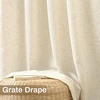 image:imageDriftAway Natural Linen Curtains 84 Inches Long 3 Pound Thick Semi Sheer 2 Panels Farmhouse Real Flax 3 Inch Rod Pocket Back Tab Boho Rustic Light Filtering Window Drapes for Bedroom Privacy AssuredLight Linen