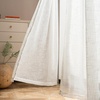image:imageDriftAway Natural Linen Curtains 84 Inches Long 3 Pound Thick Semi Sheer 2 Panels Farmhouse Real Flax 3 Inch Rod Pocket Back Tab Boho Rustic Light Filtering Window Drapes for Bedroom Privacy AssuredWhite