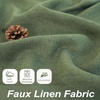 image:imageDriftAway Natural Linen Curtains 84 Inches Long 3 Pound Thick Semi Sheer 2 Panels Farmhouse Real Flax 3 Inch Rod Pocket Back Tab Boho Rustic Light Filtering Window Drapes for Bedroom Privacy AssuredOlive Green
