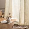 image:imageDriftAway Natural Linen Curtains 84 Inches Long 3 Pound Thick Semi Sheer 2 Panels Farmhouse Real Flax 3 Inch Rod Pocket Back Tab Boho Rustic Light Filtering Window Drapes for Bedroom Privacy AssuredLight Linen
