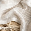 image:imageDriftAway Natural Linen Curtains 84 Inches Long 3 Pound Thick Semi Sheer 2 Panels Farmhouse Real Flax 3 Inch Rod Pocket Back Tab Boho Rustic Light Filtering Window Drapes for Bedroom Privacy AssuredWhite