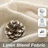 image:imageDriftAway Natural Linen Curtains 84 Inches Long 3 Pound Thick Semi Sheer 2 Panels Farmhouse Real Flax 3 Inch Rod Pocket Back Tab Boho Rustic Light Filtering Window Drapes for Bedroom Privacy AssuredLight Linen
