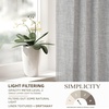 image:imageDriftAway Natural Linen Curtains 84 Inches Long 3 Pound Thick Semi Sheer 2 Panels Farmhouse Real Flax 3 Inch Rod Pocket Back Tab Boho Rustic Light Filtering Window Drapes for Bedroom Privacy AssuredGrey