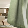 image:imageDriftAway Natural Linen Curtains 84 Inches Long 3 Pound Thick Semi Sheer 2 Panels Farmhouse Real Flax 3 Inch Rod Pocket Back Tab Boho Rustic Light Filtering Window Drapes for Bedroom Privacy AssuredOlive Green