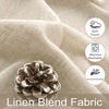 image:imageDriftAway Natural Linen Curtains 84 Inches Long 3 Pound Thick Semi Sheer 2 Panels Farmhouse Real Flax 3 Inch Rod Pocket Back Tab Boho Rustic Light Filtering Window Drapes for Bedroom Privacy AssuredLight Linen