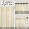 image:imageDriftAway Natural Linen Curtains 84 Inches Long 3 Pound Thick Semi Sheer 2 Panels Farmhouse Real Flax 3 Inch Rod Pocket Back Tab Boho Rustic Light Filtering Window Drapes for Bedroom Privacy AssuredBeige