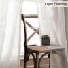 image:imageDriftAway Natural Linen Curtains 84 Inches Long 3 Pound Thick Semi Sheer 2 Panels Farmhouse Real Flax 3 Inch Rod Pocket Back Tab Boho Rustic Light Filtering Window Drapes for Bedroom Privacy AssuredWhite