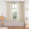 image:imageDriftAway Natural Linen Curtains 84 Inches Long 3 Pound Thick Semi Sheer 2 Panels Farmhouse Real Flax 3 Inch Rod Pocket Back Tab Boho Rustic Light Filtering Window Drapes for Bedroom Privacy AssuredLight Linen