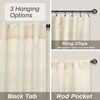 image:imageDriftAway Natural Linen Curtains 84 Inches Long 3 Pound Thick Semi Sheer 2 Panels Farmhouse Real Flax 3 Inch Rod Pocket Back Tab Boho Rustic Light Filtering Window Drapes for Bedroom Privacy AssuredLight Linen