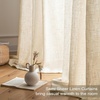 image:imageDriftAway Natural Linen Curtains 84 Inches Long 3 Pound Thick Semi Sheer 2 Panels Farmhouse Real Flax 3 Inch Rod Pocket Back Tab Boho Rustic Light Filtering Window Drapes for Bedroom Privacy AssuredLight Linen