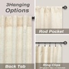 image:imageDriftAway Natural Linen Curtains 84 Inches Long 3 Pound Thick Semi Sheer 2 Panels Farmhouse Real Flax 3 Inch Rod Pocket Back Tab Boho Rustic Light Filtering Window Drapes for Bedroom Privacy AssuredLight Linen