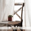image:imageDriftAway Natural Linen Curtains 84 Inches Long 3 Pound Thick Semi Sheer 2 Panels Farmhouse Real Flax 3 Inch Rod Pocket Back Tab Boho Rustic Light Filtering Window Drapes for Bedroom Privacy AssuredWhite