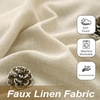 image:imageDriftAway Natural Linen Curtains 84 Inches Long 3 Pound Thick Semi Sheer 2 Panels Farmhouse Real Flax 3 Inch Rod Pocket Back Tab Boho Rustic Light Filtering Window Drapes for Bedroom Privacy AssuredBeige