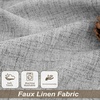 image:imageDriftAway Natural Linen Curtains 84 Inches Long 3 Pound Thick Semi Sheer 2 Panels Farmhouse Real Flax 3 Inch Rod Pocket Back Tab Boho Rustic Light Filtering Window Drapes for Bedroom Privacy AssuredGrey