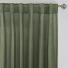 image:imageDriftAway Natural Linen Curtains 84 Inches Long 3 Pound Thick Semi Sheer 2 Panels Farmhouse Real Flax 3 Inch Rod Pocket Back Tab Boho Rustic Light Filtering Window Drapes for Bedroom Privacy AssuredOlive Green