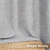 image:imageDriftAway Natural Linen Curtains 84 Inches Long 3 Pound Thick Semi Sheer 2 Panels Farmhouse Real Flax 3 Inch Rod Pocket Back Tab Boho Rustic Light Filtering Window Drapes for Bedroom Privacy AssuredGrey
