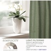 image:imageDriftAway Natural Linen Curtains 84 Inches Long 3 Pound Thick Semi Sheer 2 Panels Farmhouse Real Flax 3 Inch Rod Pocket Back Tab Boho Rustic Light Filtering Window Drapes for Bedroom Privacy AssuredOlive Green