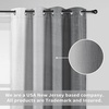 image:imageDriftAway Ombre Linen Textured Gradient Color Lined Blackout Grommet Window Curtains for Living Room Bedroom 2 Panels 50 Inch by 84 Inch Gray