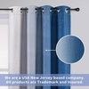 image:imageDriftAway Ombre Linen Textured Gradient Color Lined Blackout Grommet Window Curtains for Living Room Bedroom 2 Panels 50 Inch by 84 Inch Navy Blue