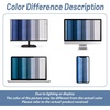 image:imageDriftAway Ombre Linen Textured Gradient Color Lined Blackout Grommet Window Curtains for Living Room Bedroom 2 Panels 50 Inch by 84 Inch Navy Blue