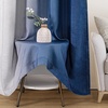 image:imageDriftAway Ombre Linen Textured Gradient Color Lined Blackout Grommet Window Curtains for Living Room Bedroom 2 Panels 50 Inch by 84 Inch Navy Blue