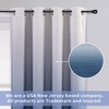 image:imageDriftAway Ombre Linen Textured Gradient Color Lined Blackout Grommet Window Curtains for Living Room Bedroom 2 Panels 50 Inch by 84 Inch White to Navy Blue