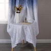 image:imageDriftAway Ombre Linen Textured Gradient Color Lined Blackout Grommet Window Curtains for Living Room Bedroom 2 Panels 52 Inch by 84 Inch Navy Blue to White with Twinkle Silver Stars