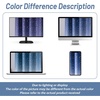 image:imageDriftAway Ombre Linen Textured Gradient Color Lined Blackout Grommet Window Curtains for Living Room Bedroom 2 Panels 52 Inch by 84 Inch Navy Blue to White with Twinkle Silver Stars