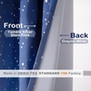 image:imageDriftAway Ombre Linen Textured Gradient Color Lined Blackout Grommet Window Curtains for Living Room Bedroom 2 Panels 52 Inch by 84 Inch Navy Blue to White with Twinkle Silver Stars
