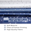 image:imageDriftAway Ombre Linen Textured Gradient Color Lined Blackout Grommet Window Curtains for Living Room Bedroom 2 Panels 52 Inch by 84 Inch White to Navy Blue with Twinkle Silver Stars
