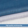 image:imageDriftAway Ombre Linen Textured Gradient Color Lined Blackout Window Curtains Grommet 2 Layers 2 Panels 50 Inch by 84 Inch Navy Blue to White