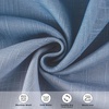 image:imageDriftAway Ombre Linen Textured Gradient Color Lined Blackout Window Curtains Grommet 2 Layers 2 Panels 50 Inch by 84 Inch Navy Blue to White