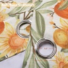 image:imageDriftAway Orange Harvest Linen Lined Valance Double Layer Room Darkening Blackout Floral Window Valances Autumn Fall Printed Vintage Topper 3 inch Rod Pocket 52 Inch by 18 Inch Orange Coral GoldLight LinenOrange