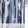 image:imageDriftAway Paint Brush Watercolor Lined Thermal Insulated Blackout Window Curtain Valance Rod Pocket Navy Blue White Ink Stripe Pattern 2 Layers 52 Inch by 18 Inch Plus 2 Inch Header 1 PackNavy Blue