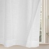 image:imageDriftAway Pinch Pleat Kitchen Curtains Linen Textured Short Linen Cafe Curtains for Small Window Bathroom Laundry Room 2 Panels Back Tabs Farmhouse Rustic 30 x 24 Inches Birch WhiteBirch White