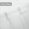 image:imageDriftAway Pinch Pleat Kitchen Curtains Linen Textured Short Linen Cafe Curtains for Small Window Bathroom Laundry Room 2 Panels Back Tabs Farmhouse Rustic 30 x 24 Inches Birch WhiteBirch White