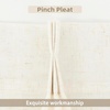 image:imageDriftAway Pinch Pleat Linen Textured Semi Sheer Solid Farmhouse and Modern Rustic Linen Curtains 2 Panels 50 inches Wide by 84 Inches Long Drapes for Living Room Bedroom Light Linen BirchLight Linen Birch