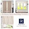 image:imageDriftAway Pinch Pleat Linen Textured Semi Sheer Solid Farmhouse and Modern Rustic Linen Curtains 2 Panels 50 inches Wide by 84 Inches Long Drapes for Living Room Bedroom Light Linen BirchBeige